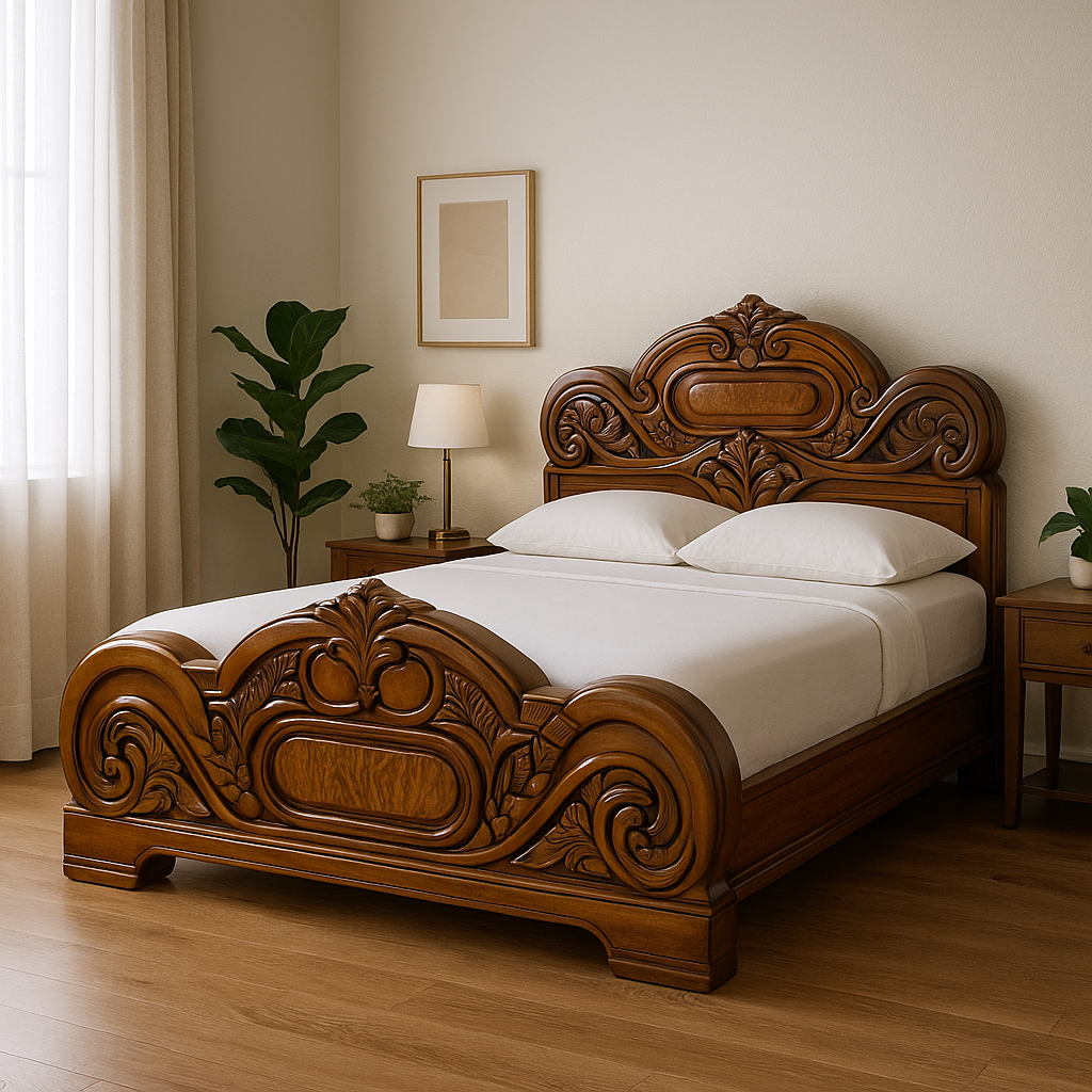 Teak Wooden Bed