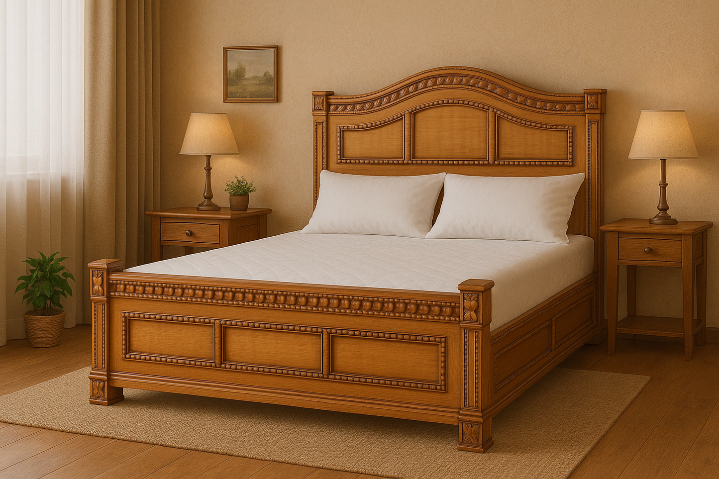 Teak Wooden Bed