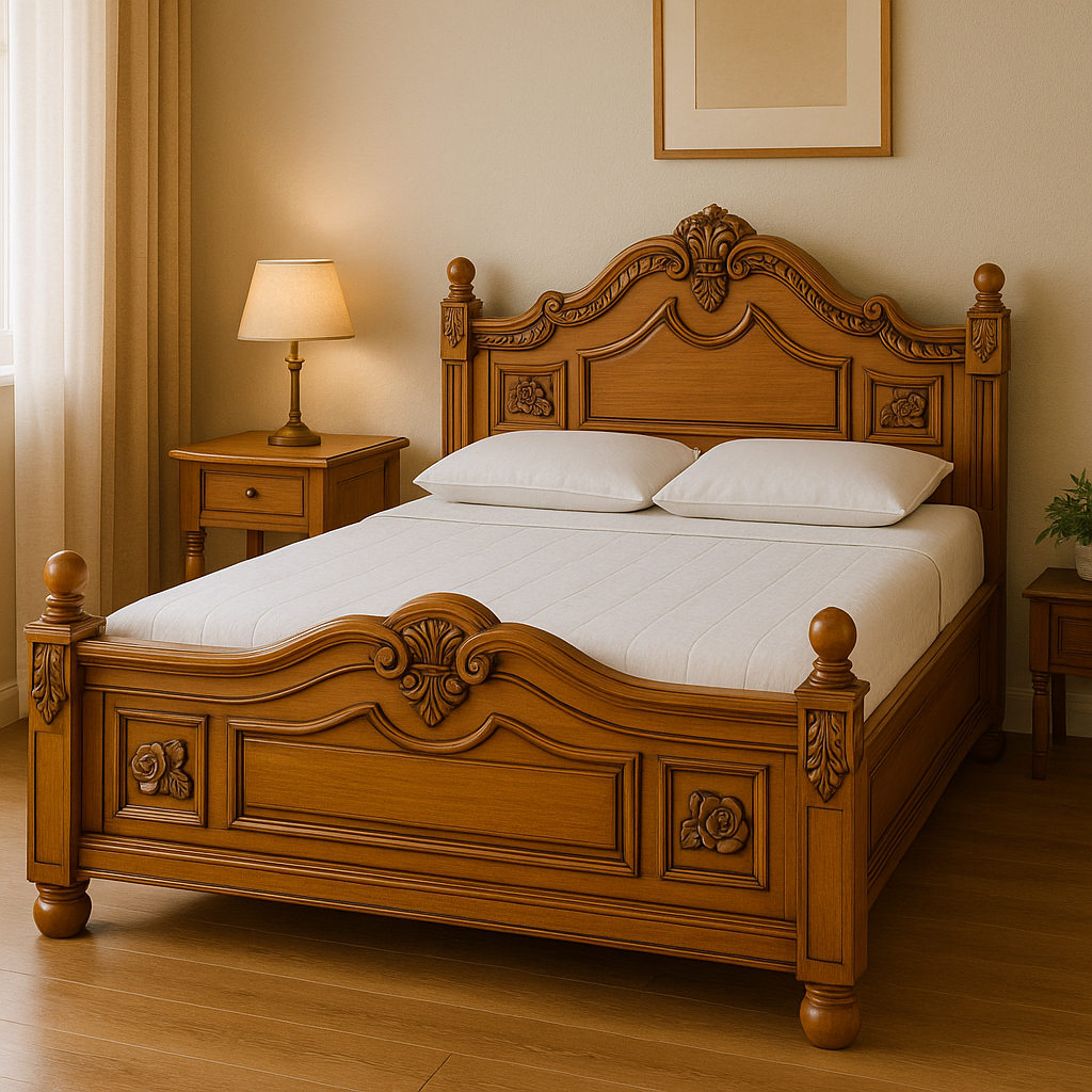 Teak Wooden Bed