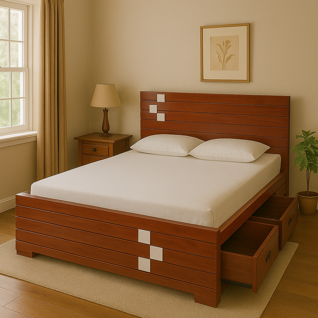 Teak Wooden Bed